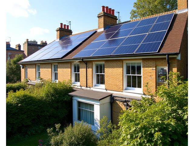 Solar panels and battery storage installed on a modern home in Kensington